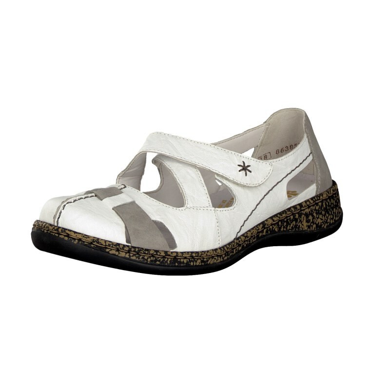 Slip On Rieker 46367-80 Para Mulher - Branco